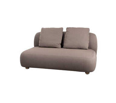 Boxhill's Capture 2-Seater Outdoor Sofa Module Taupe in white background