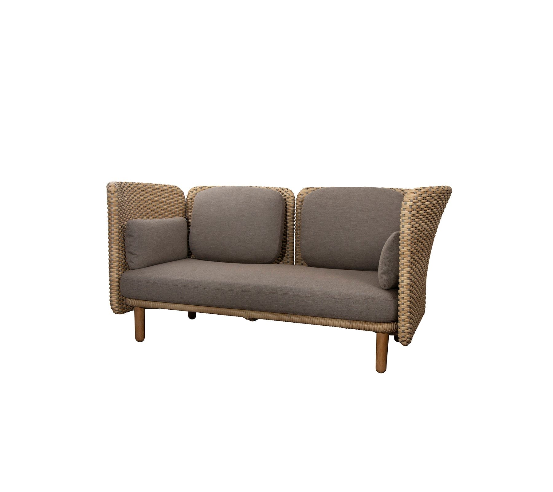 Boxhill's Arch 2-Seater Outdoor Sofa | Low Arm/Back in white background