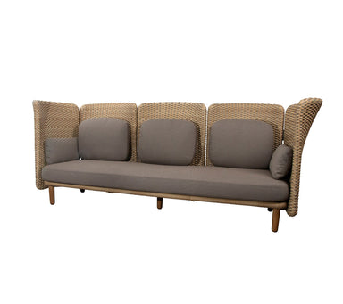 Boxhill's Arch 3-Seater Outdoor Sofa | High Arm/Back in white background