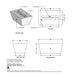 Angelus Concrete Rectangular Fire Pit Table Specs