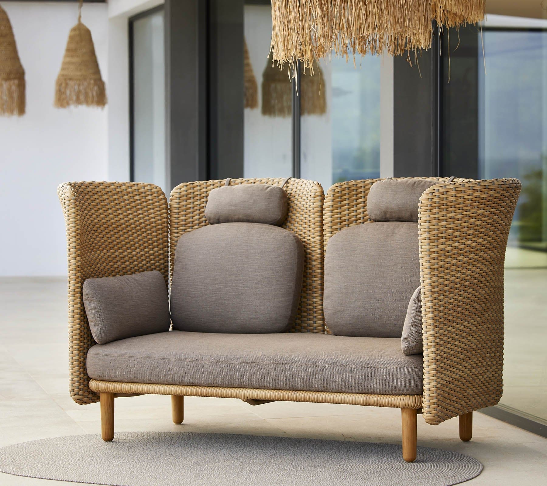 Boxhill's Arch 2-Seater Outdoor Sofa | High Arm/Back lifestyle image