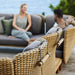Boxhill's Arch 2-Seater Outdoor Sofa | High Arm/Back close up view