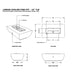 Avalon Linear Powder Coated Outdoor Fire Pit | 15" Tall Specs