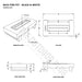 Baja Metal Powder Coated Fire Pit Table Specs