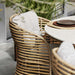 Boxhill's Basket Outdoor Dining Chair Natural close up view
