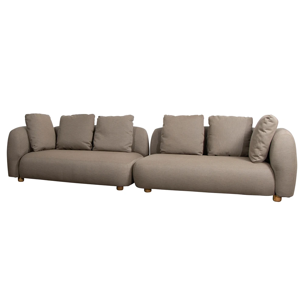 Boxhill's Capture 2 x 2 Seater Outdoor Sofa Set Taupe in white background