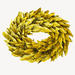 Canary Yellow Oval Lacquer Wreath