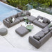 Boxhill's Capture Outdoor Corner Sofa w/ Coffee Table & Chaise lifestyle image beside the pool