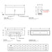 Carmen GFRC Concrete Linear Fire Pit Specs