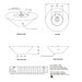 Cazo Powder Coated Fire Pit - Wide Ledge Specs