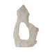 Back view of the Colossal Cast Stone Single-Hole Sculpture showing its irregular silhouette and large central opening.