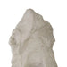 Upper detail of the Colossal Cast Stone Single-Hole Sculpture showing its pointed peak and uneven stone-like edges.