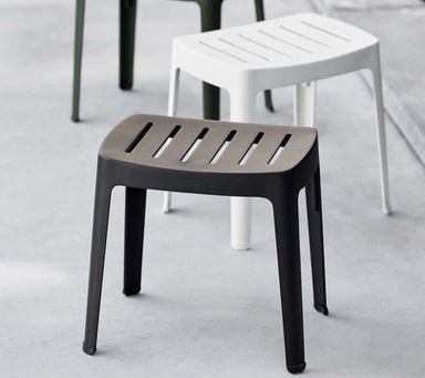 Boxhill's Cut High Outdoor Stool Black and White