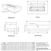 Del Mar GFRC Conrete Fire Pit Table Specs