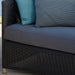 Boxhill's Diamond 3-Seater Weave Sofa close up view