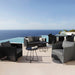 Boxhill's Diamond Weave Lounge Chair lifestyle image together with other Diamond Sofa collection beside the pool