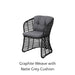 Graphite Weave with Natte Grey Cushion