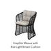 Graphite Weave with Rise Light Brown Cushion