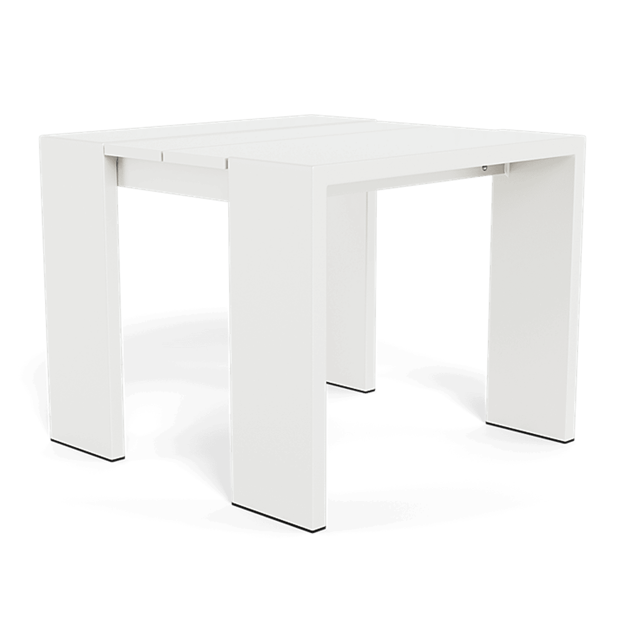 Hayman Square Side Table Aluminum White