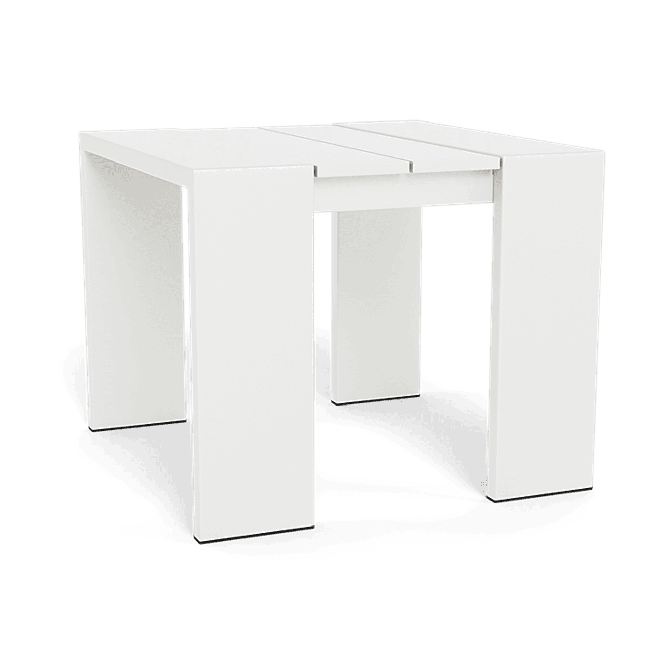 Hayman Square Side Table Aluminum White