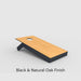 Natural Oak + Black Finish