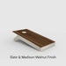 Madison Walnut + Slate Finish