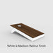 Madison Walnut + White Finish