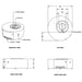 Isla Metal Powder Coated Outdoor Round Fire Pit Table Specs