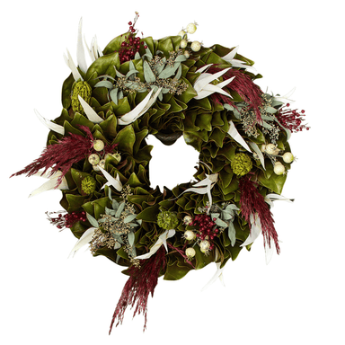 Ivory Symphony Wreath - Dried