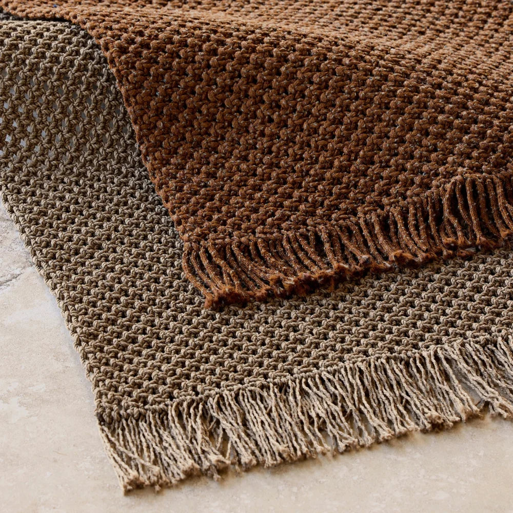 Knit Outdoor Rectangular Rug