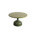 Lava Stone Glazed Green Top & Olive Green Aluminum Base