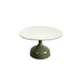 Lava Stone Glazed Sand Top & Olive Green Aluminum Base