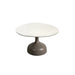 Lava Stone Glazed Sand Top & Taupe Aluminum Base