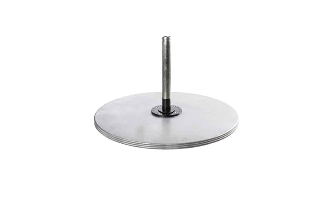 Galvanized Steel Plate Stack Base Ultra, Square