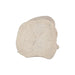 An irregularly shaped, organic-shaped ceramic tile or coaster in a light beige/cream color with a textured surface and fine branching lines, shown on a plain white background.