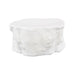 A white faux-wood tree stump coffee table with a textured, organic top and base, shown on a plain white background.