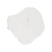 A white, organic-shaped decorative stone or clay coaster with fine radial line details, shown on a solid white background.