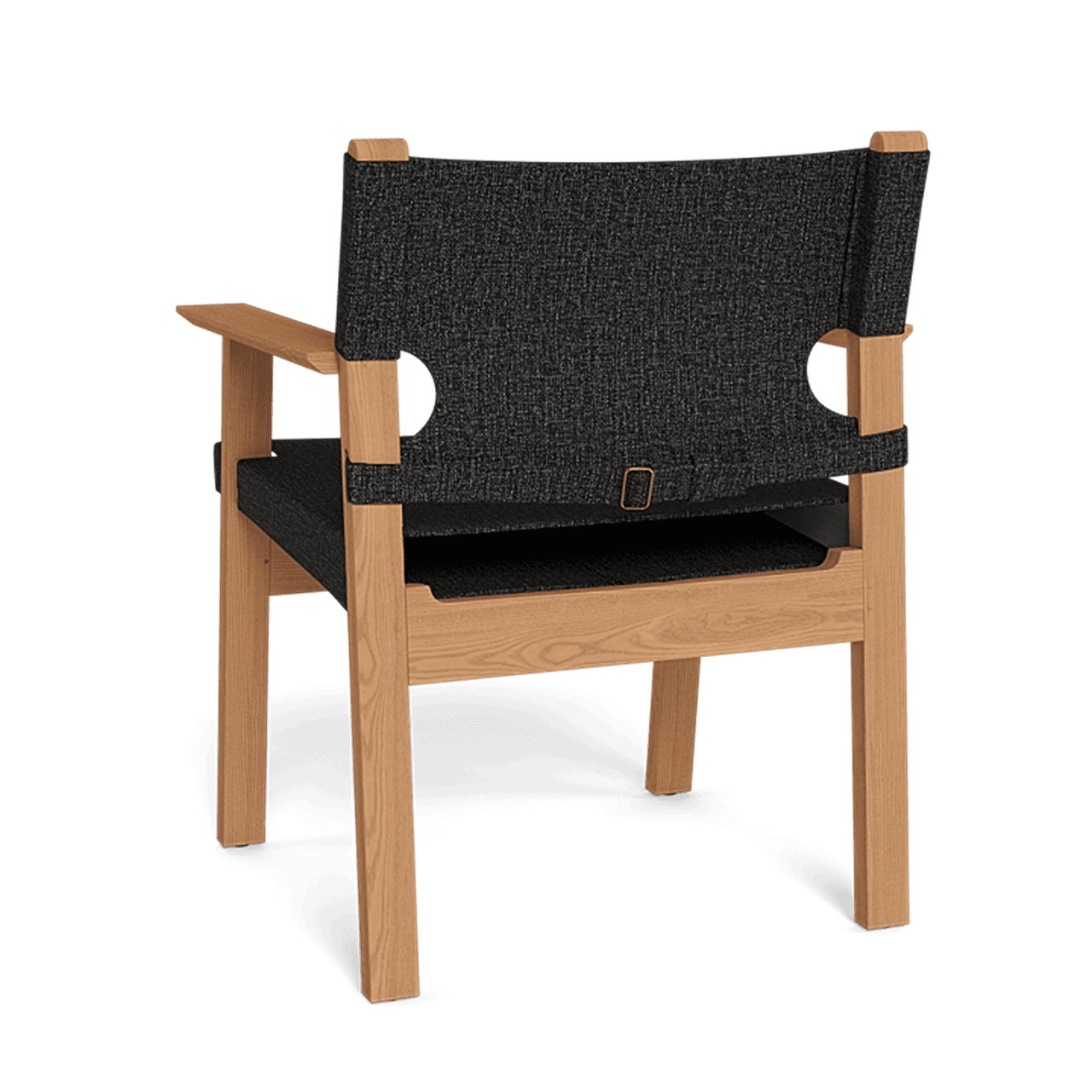 MLB DINING CHAIR-Teak natural frame with copacabana Midnight fabric