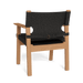 MLB DINING CHAIR-Teak natural frame with copacabana Midnight fabric