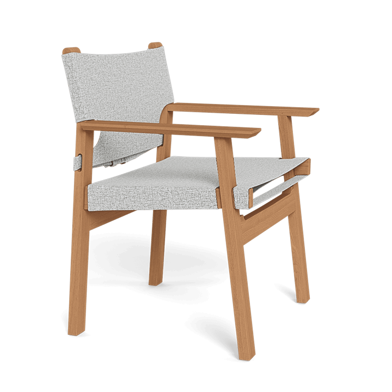 MLB DINING CHAIR-Teak natural frame with copacabana sand fabric