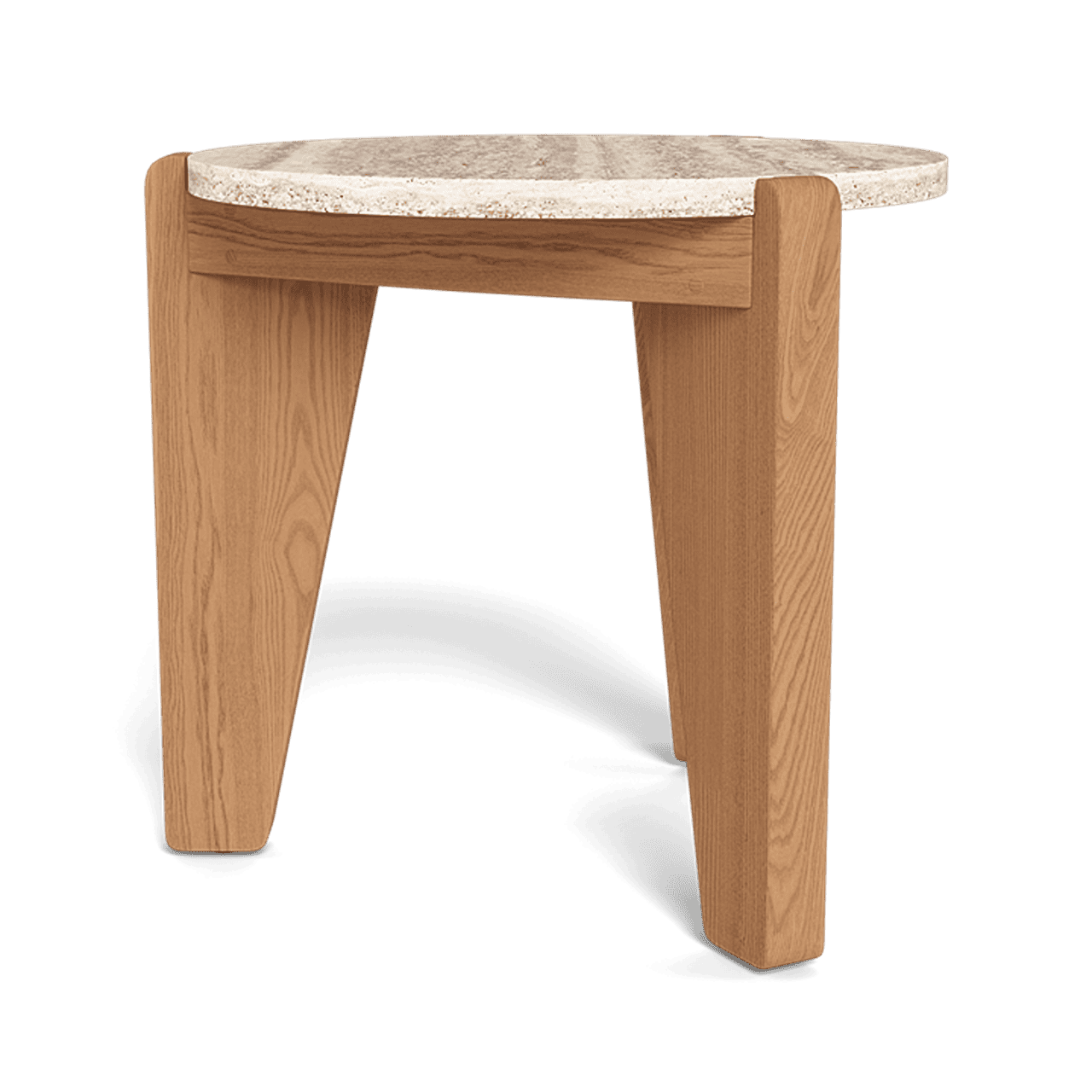 MLB ROUND SIDE TABLE - Teak natural Frame