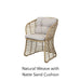 Natural Weave with Natte Sand Cushion