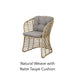 Natural Weave with Natte Taupe Cushion