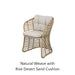 Natural Weave with Rise Desert Sand Cushion
