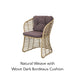 Natural Weave with Wove Dark Bordeaux Cushion