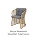 Natural Weave with Wove Dark Grey Cushion