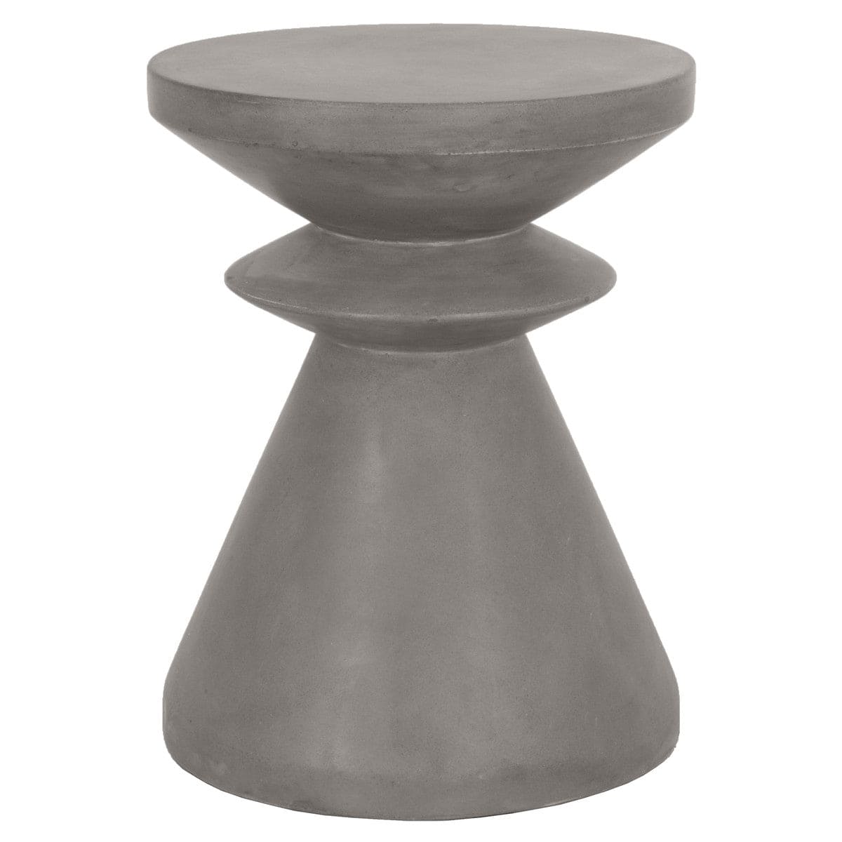 Boxhill's Pawn Slate Gray Concrete Outdoor Accent Table solo image