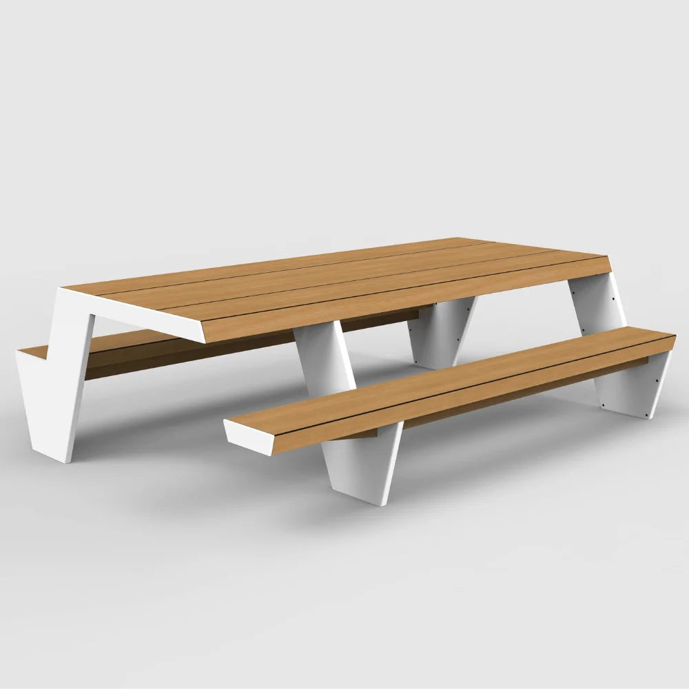 Natural Oak + White Finish