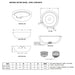 Sedona Concrete Outdoor Water Bowl specs