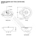 Sedona Powder Coated Fire & Water Bowl Specs